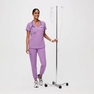 Figs Lilac Dawn Catarina top and Zamora Jogger pant BUNDLE